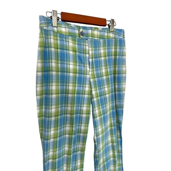 A Byer California Vintage Y2K Plaid Pants Crop Straight Golf Preppy Size 9 - Picture 2 of 5